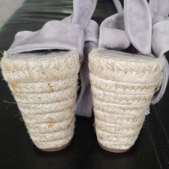 Splendid Grey Espadrilles Wedge Sandals - Picture 5 of 5